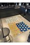 Barcelona Collection Multicolored Mixed Shape Figures Patterned Modern Decorative Carpet 23 - 3
