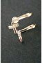 Women's Gold Color Nail Earrings - 3