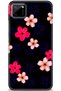 Realme C11 Case Hd Printed Case - Pink Blue Flowers + Full Screen Protector