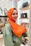شال جاكار قطن من Lia - نمط بلاط - ATS1LIA-2350 - برتقالي