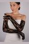 Black Lace Pazu Size Long Bridal Gloves Party Costume Gloves – Party Gloves, Stylish Design – P