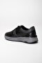 Genuine Leather Orthopedic Men's Casual Shoes Black Thick Sole Bonded - 5