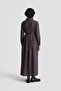 Cross Belted Cotton Dress 24K9903 Anthracite - 6