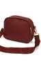 Women's Crisscross Straps Everyday Shoulder Bag Taupe and Burgundy 2 Bags - 8