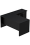 Zelda M225 L-Shape Executive Workstation Desk with Cabinet Ideal for Home and Office - Black - 2