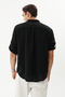 × Summer People Unisex Black 100% Cotton Muslin Shirt - Relaxed Fit - 5