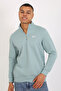 5259-2 Premium Quality Three Thread Half Zip Relax Fit Sweatshirt - 4