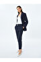 Pocketed Belted High Waist Cigarette Fabric Trousers