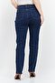 Women Slim Fit High Waist Solid Stretchable Jeans, Blue - 3