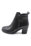 578-24 Genuine Leather Anatomical Double Zipper Heeled Women's Boots