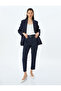 Pocketed Belted High Waist Cigarette Fabric Trousers - 2