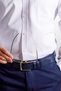 Elvio Textured Classic Fit Pocket Cotton White Shirt - 7