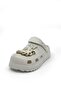Soft Flex Ecru Orthopedic Women's Casual Slippers & Sandals with Chain Accessories - 2