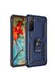 Galaxy S21 Case Camera Protruding Stand Ring Magnet Armor Cover Vega - Blue