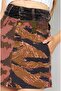 Women Camouflage Mini Skirt, Multicolor - 2