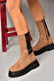 Tan Suede Women's Boots J267063102 - 4