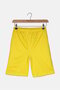 Kids Boys White Drawstring Brand Logo Shorts, Giallo - 2