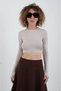 Mink Finger Detailed Crop Blouse - 3