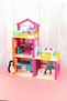 Lola's House of Dreams 3-Storey 4-Room with Terrace Barbie House Toy Dollhouse Set Play House with Doll Gift