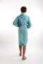 Waiter Boy Young Velvet Hooded Bathrobe 100% Cotton - 5