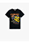 Printed Short Sleeve T-Shirt Cotton Crew Neck