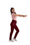 Women's Burgundy High Waist Sweatpants (With Large Size Option)