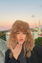 Luxury Women's Brown Long Furry Faux Fur Plush Furry Pilot Hat - 7