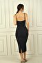 Women's Rope Strap Chest Sequin Lined Underwire Midi Dress - 4