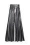 Shiny Metallic Wide Leg Pants Silver - 2