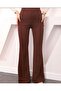 Trend Flared Leg Shaping Waist And Leg Area Leggings Pants
