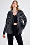 Print Oversize Shirt with Cover Pockets