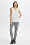 Sleeveless Blouse with Pleat Detail on the Shoulder - 2