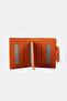 2818 Genuine Leather Women's Wallet Flother Orange - 6