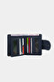 2818 Genuine Leather Women's Wallet Flother Navy Blue - 6