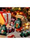 New Year's Christmas Themed Colorful 3-Piece Jute Straw Sack - 3