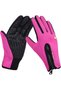 Pink Sports Cycling - Motorcycle, Tactical Gloves, Touch, Fleece Windproof Anti-Slip - 3