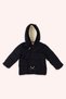 Baby Boy Fox Appliqued Navy Blue Inflatable Jacket