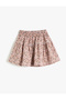 Mini Skirt Floral Layered Elastic Waist - 2