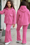 3 Yarn Fleece Tracksuit Set for Girl - Loose Leg with Snaps