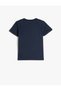 Tiger Printed Short Sleeve T-Shirt Crew Neck Cotton - 2