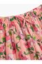 Floral Pleated Shorts with Bow Detail and Elastic Waist - 3