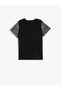 Printed Short Sleeve T-Shirt Crew Neck - 2