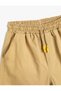 Canvas Shorts with Pockets and Tie Waist Cotton - 3