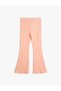 Ribbed Spanish Leg Leggings - Slit and Elastic Waist - 2