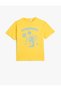 T-Shirt Printed Short Sleeve Crew Neck Cotton