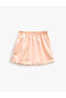 Mini Skirt Leather Look Double Breasted Symmetrical Cut - 2