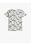 T-Shirt Short Sleeve Crew Neck Printed Cotton - 2