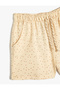 Shorts Tie Waist Elastic Pocket Glitter Polka Dot Patterned Cotton - 3