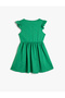 Dress Above Knee Sleeveless Ruffles Round Neck - 2