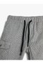 Shorts with Tie Waist Side Pocket Detail - 3